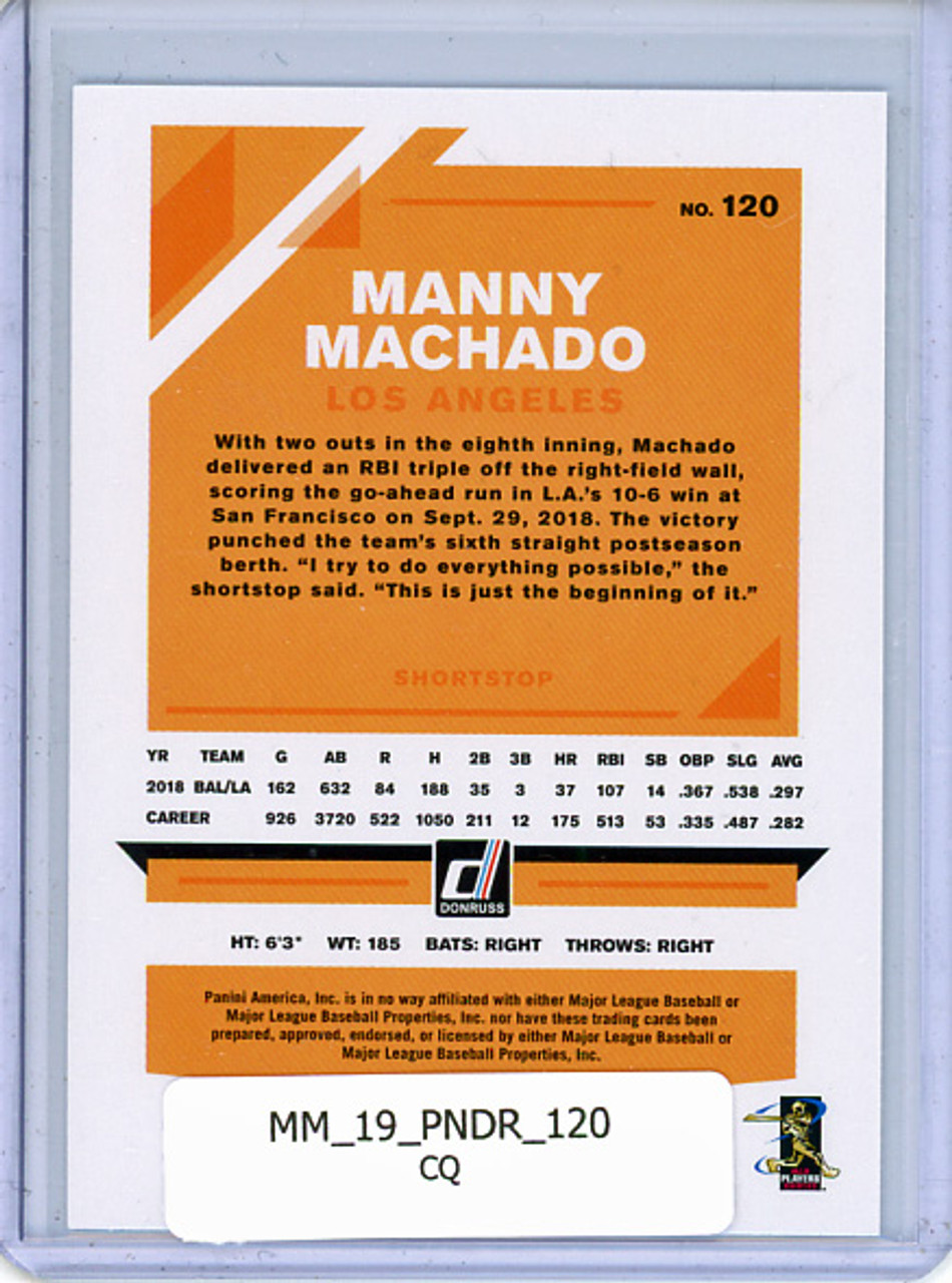 Manny Machado 2019 Donruss #120 (CQ)