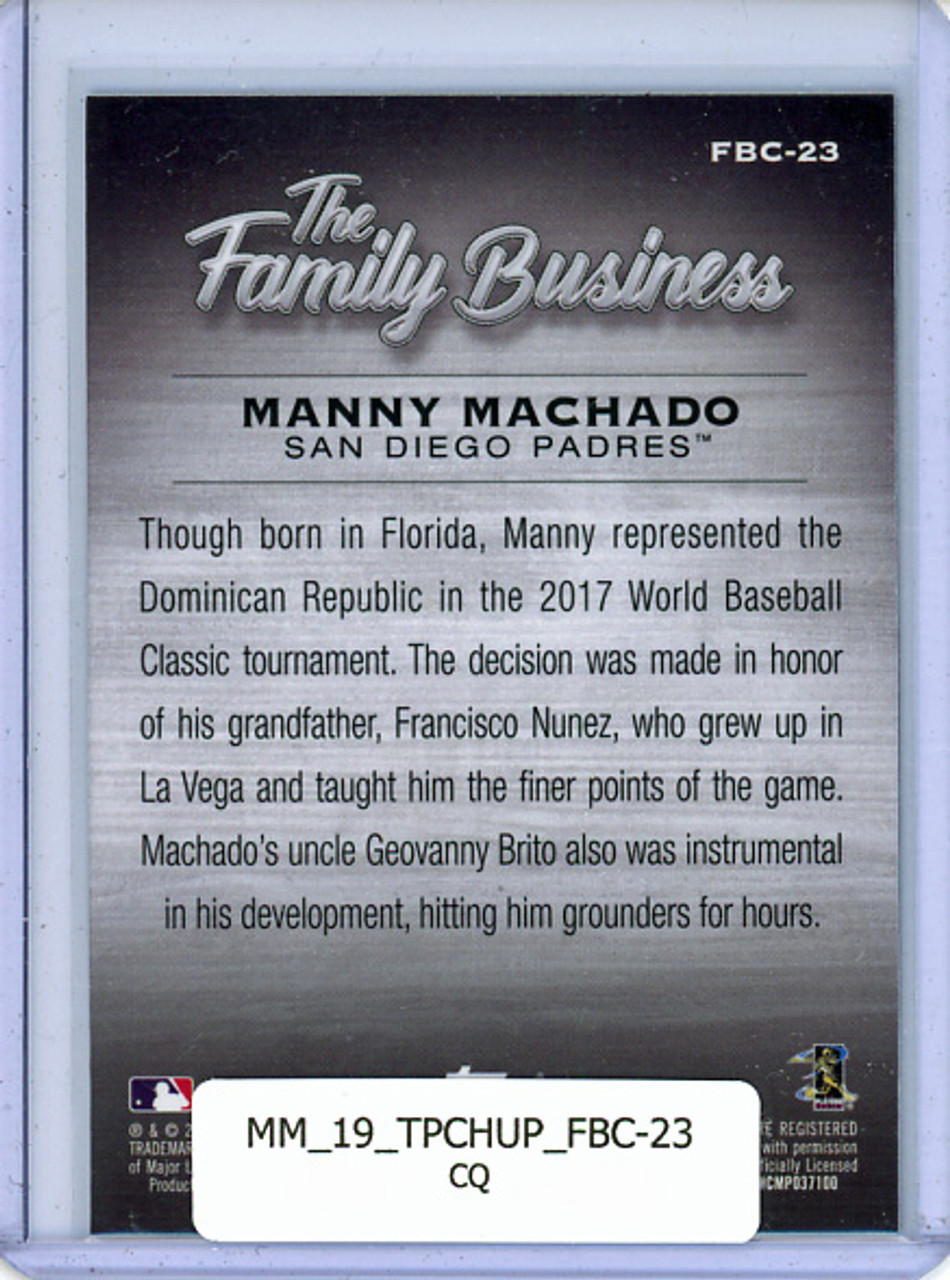 Manny Machado 2019 Topps Chrome Update, The Family Business #FBC-23 (CQ)
