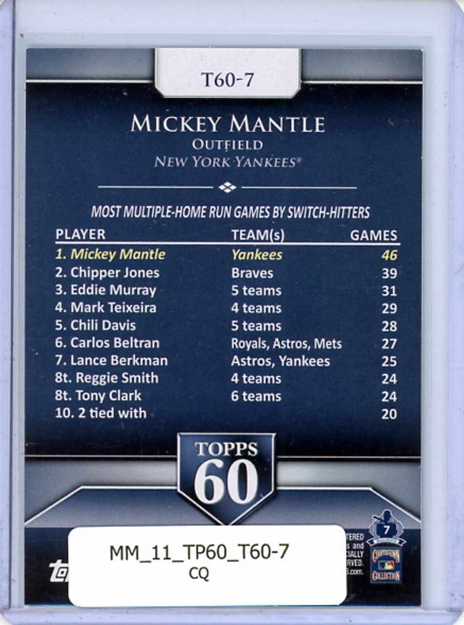 Mickey Mantle 2011 Topps 60 #T60-7 (CQ)