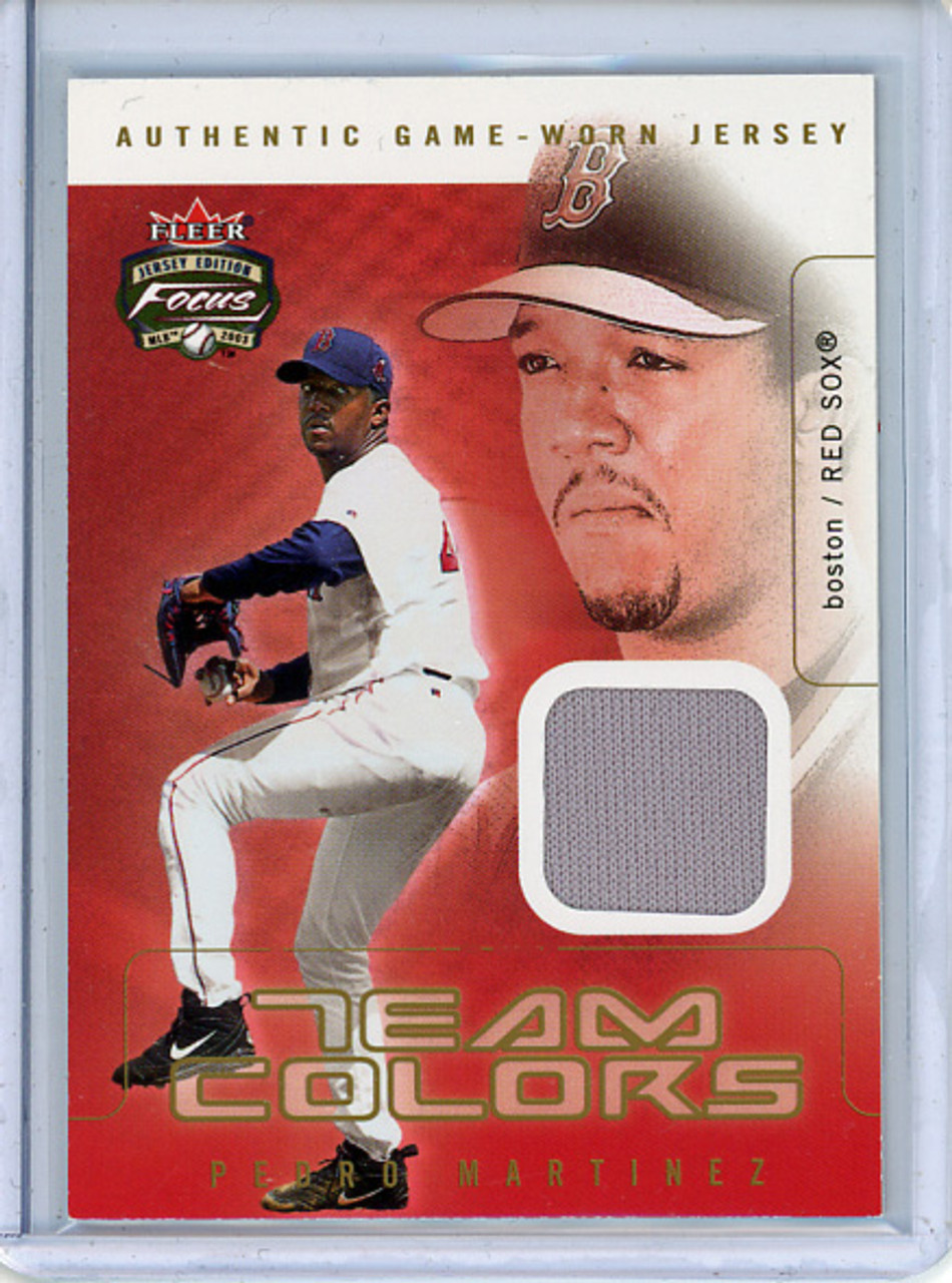 Pedro Martinez 2003 Focus Jersey Edition, Team Colors Game Jersey #TC-PM (1) (CQ)