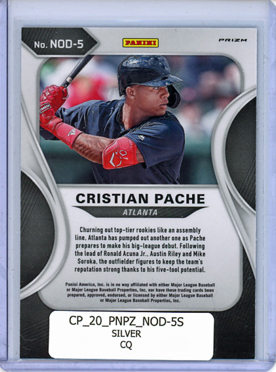 Cristian Pache 2020 Prizm, Now on Deck #NOD-5 Silver (CQ)