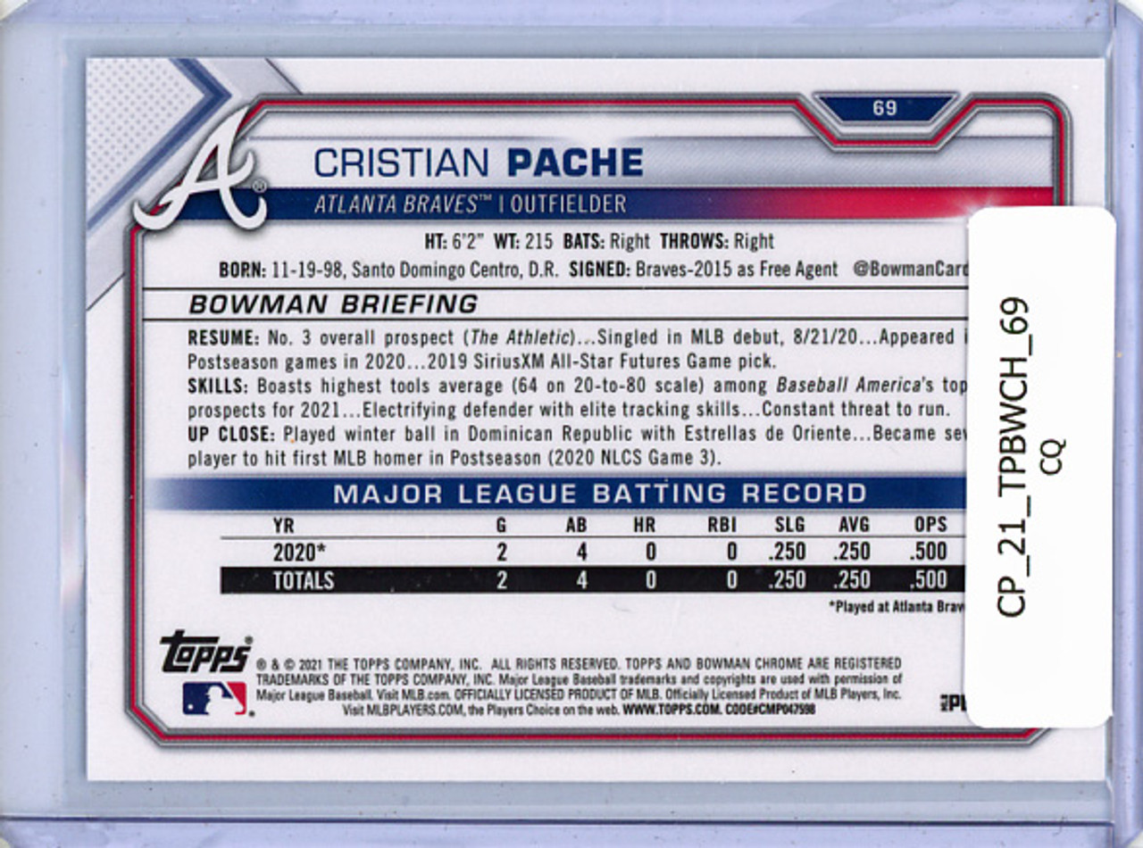 Cristian Pache 2021 Bowman Chrome #69 (CQ)
