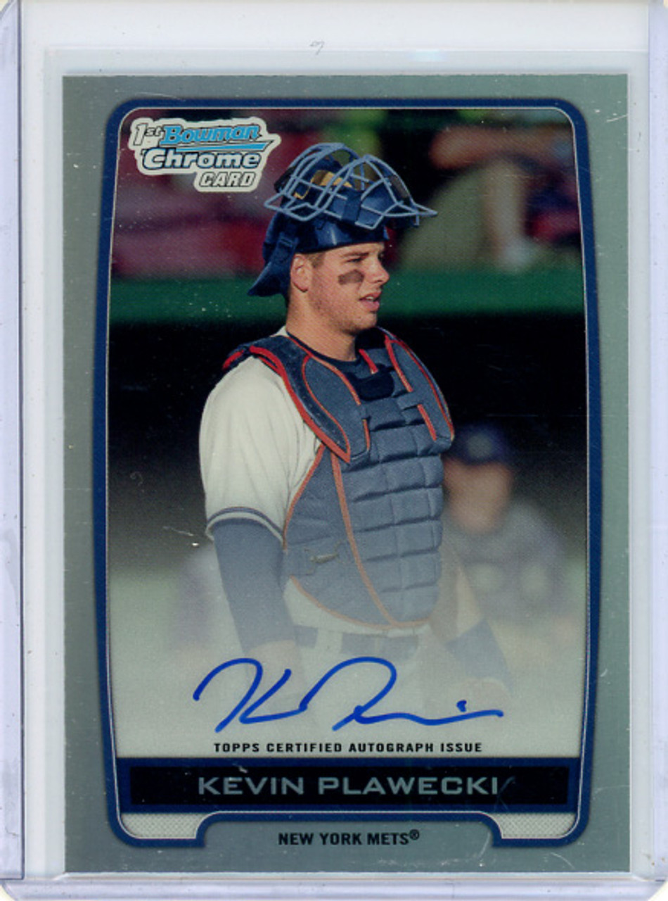 Kevin Plawecki 2012 Bowman Chrome Draft, Draft Pick Autographs #BCA-KP Refractors (3) (CQ)