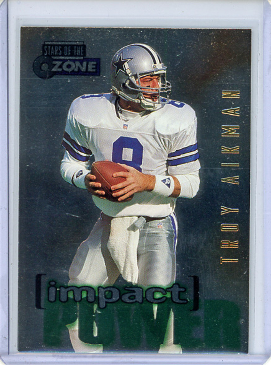 Troy Aikman 1995 Skybox Impact, Impact Power #IP27 (CQ)