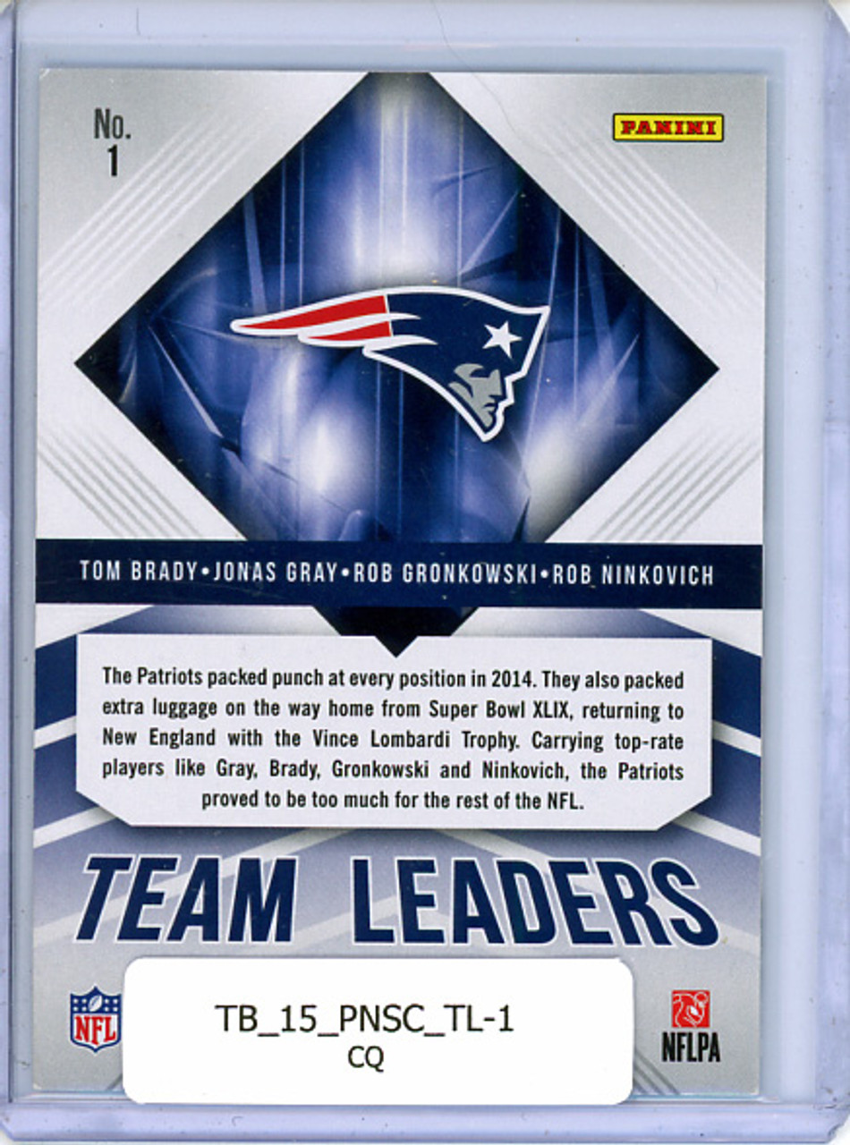 Tom Brady, Jonas Gray, Rob Gronkowski, Rob Ninkovich 2015 Score, Team Leaders #1 (CQ)