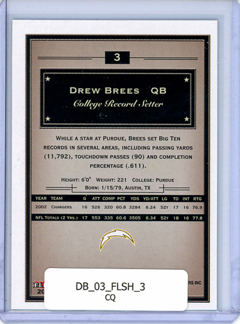 Drew Brees 2003 Showcase #3 (CQ)