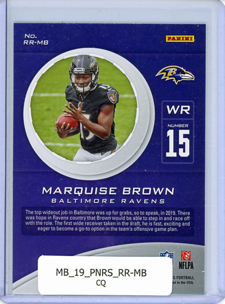 Marquise Brown 2019 Rookies & Stars, Rookie Rush #RR-MB (CQ)