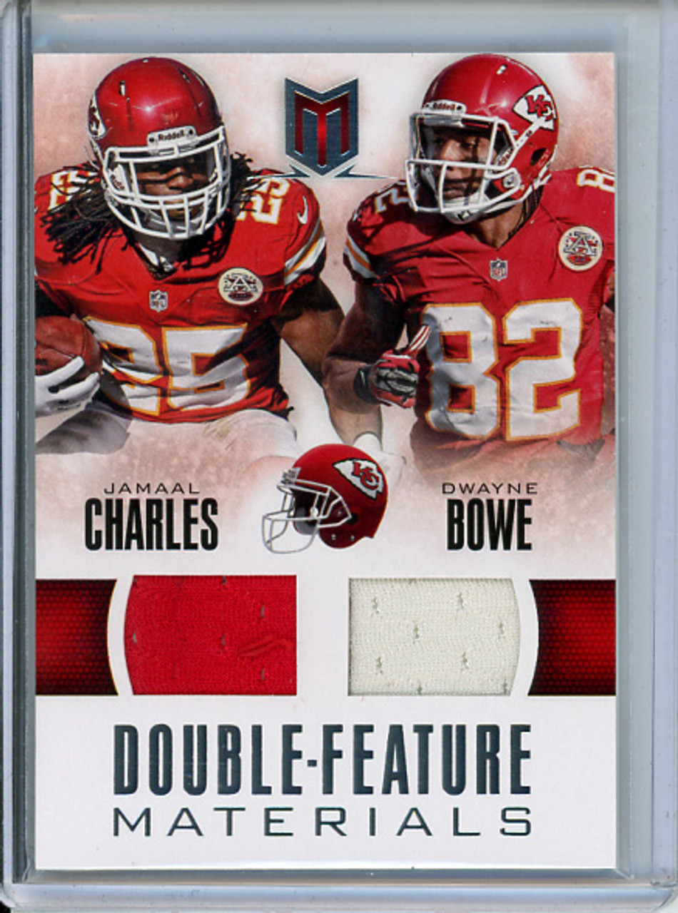 Jamaal Charles, Dwayne Bowe 2013 Momentum, Double Feature Materials #11 (#044/199) (CQ)