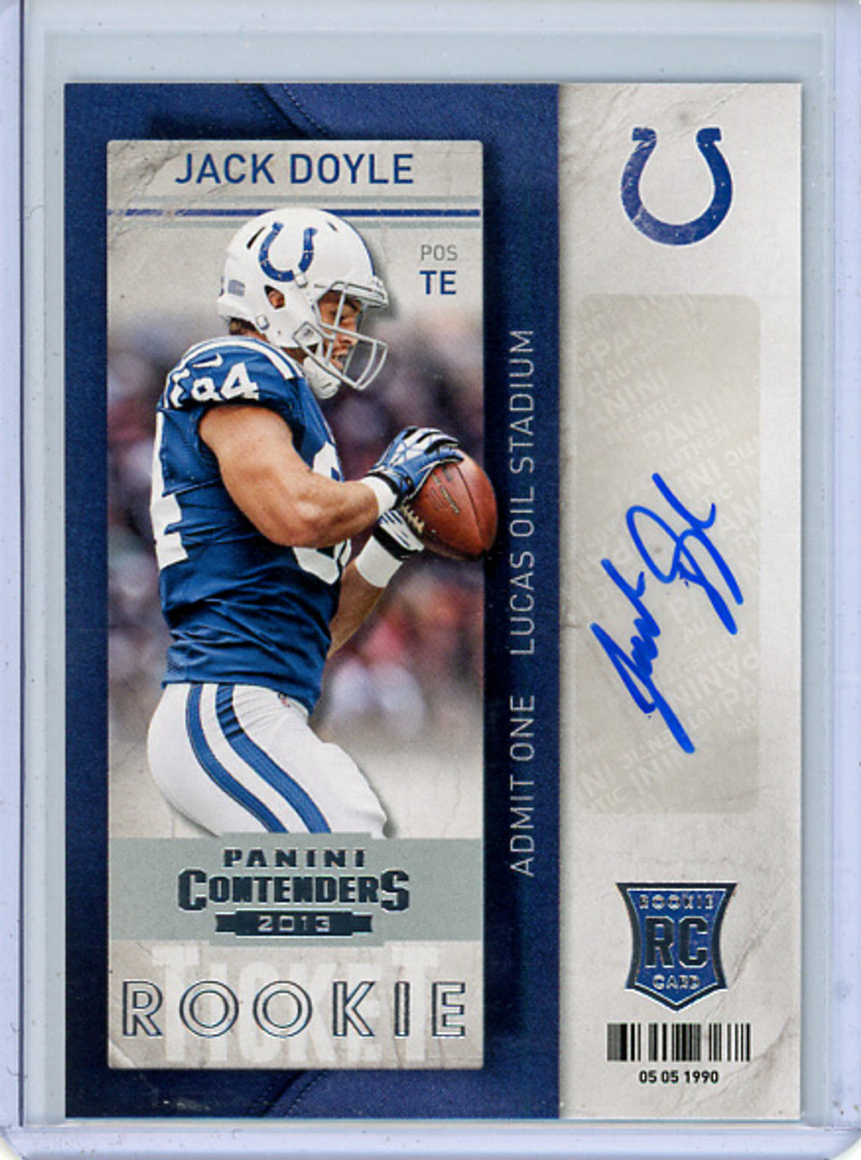 Jack Doyle 2013 Contenders #193 Rookie Autographs (2) (CQ)