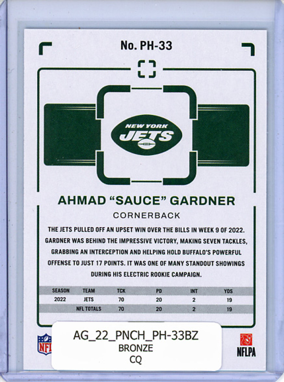Ahmad "Sauce" Gardner 2022 Chronicles, Photogenic #PH-33 Bronze (CQ)