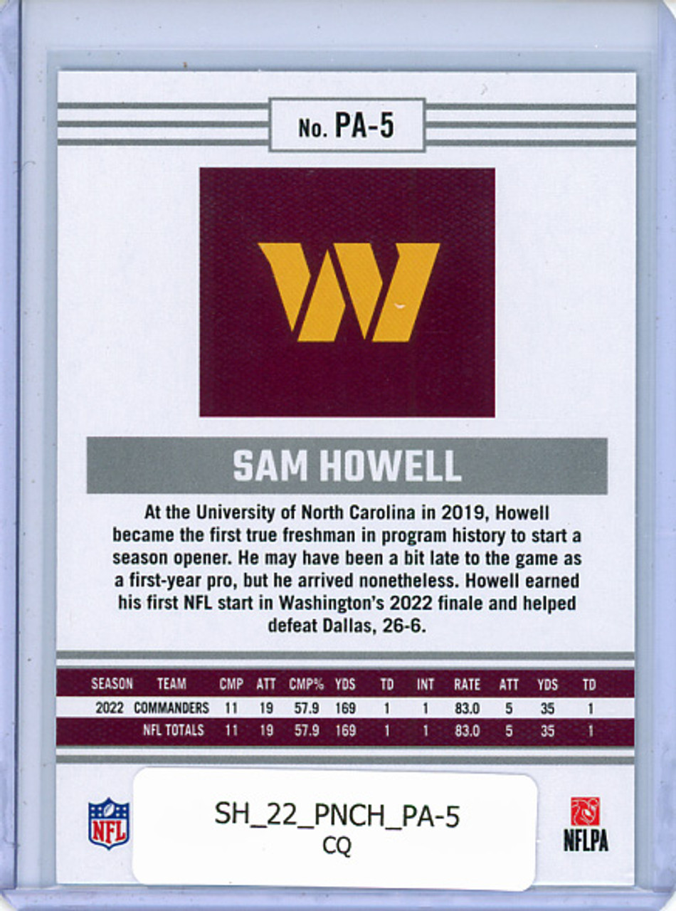 Sam Howell 2022 Chronicles, Panini #PA-5 (CQ)