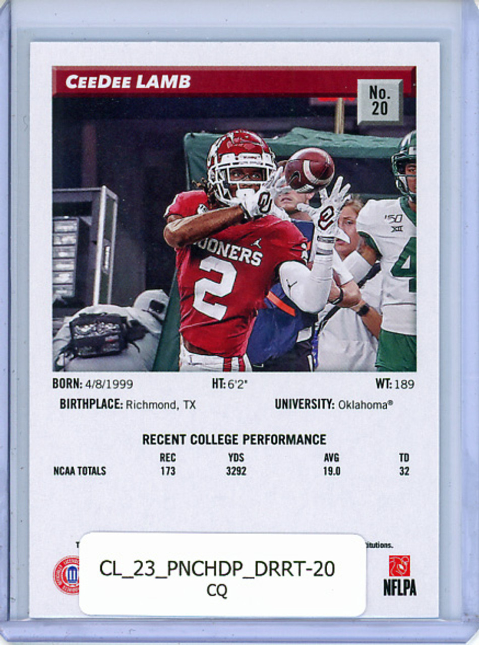 CeeDee Lamb 2023 Chronicles Draft Picks, Donruss Retro #20 (CQ)