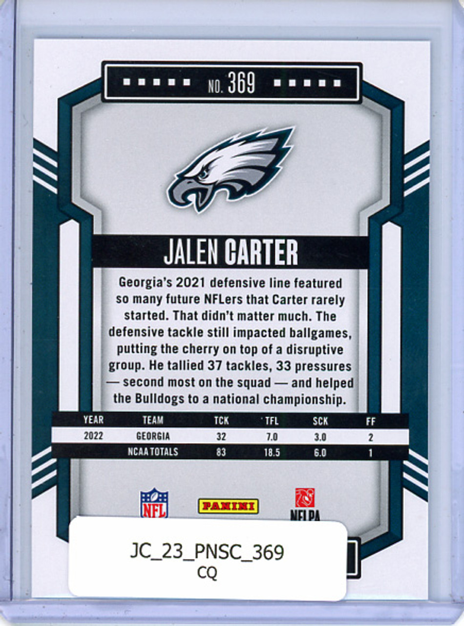 Jalen Carter 2023 Score #369 (CQ)