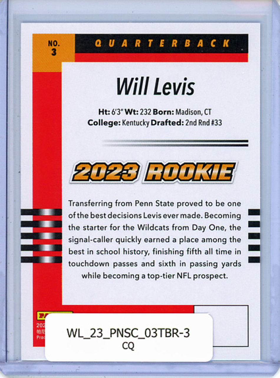 Will Levis 2023 Score, 2003 Throwback Rookies #3 (CQ)