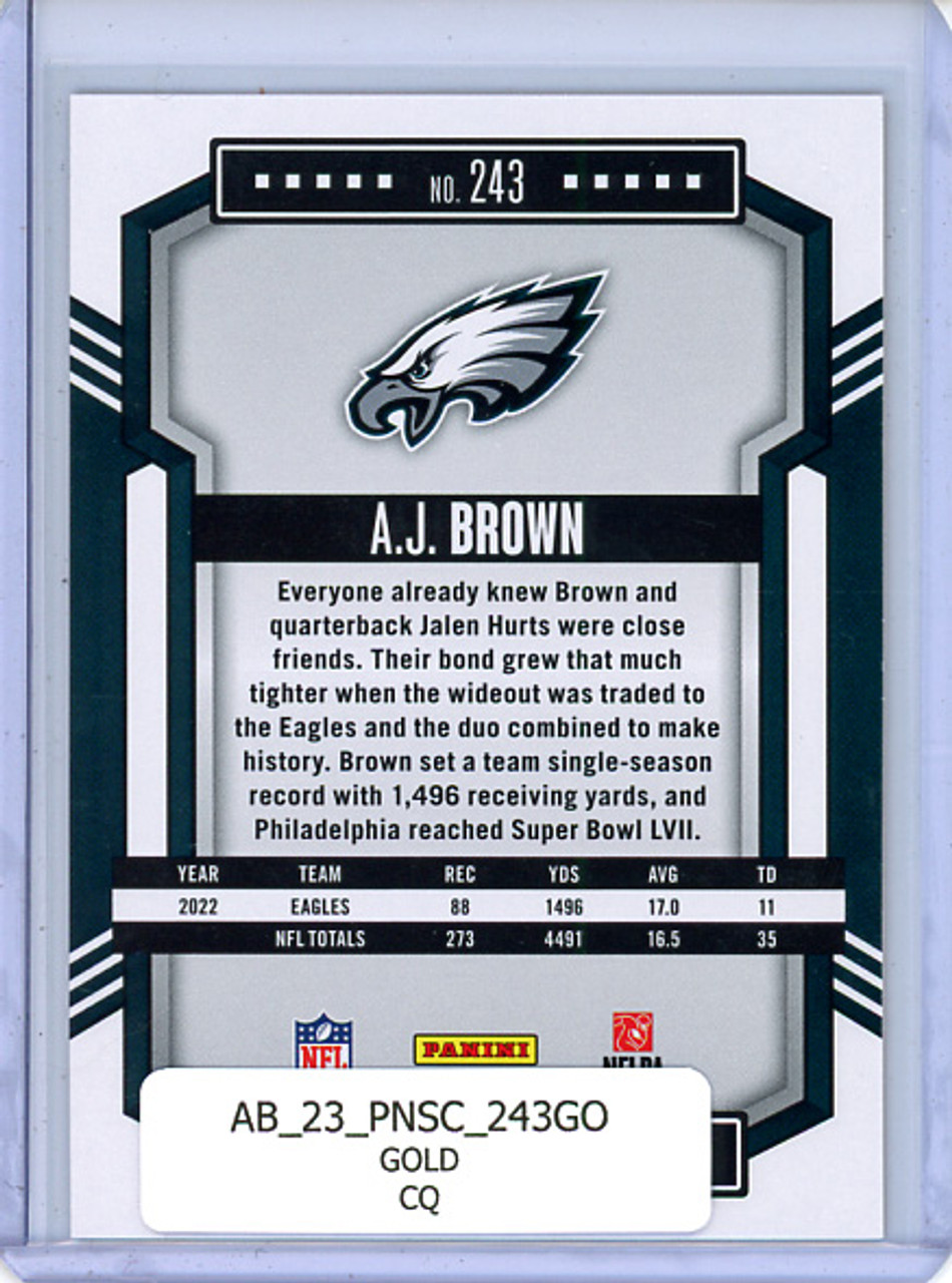 A.J. Brown 2023 Score #243 Gold (CQ)