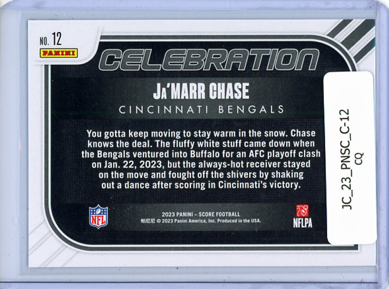 Ja'Marr Chase 2023 Score, Celebration #12 (CQ)