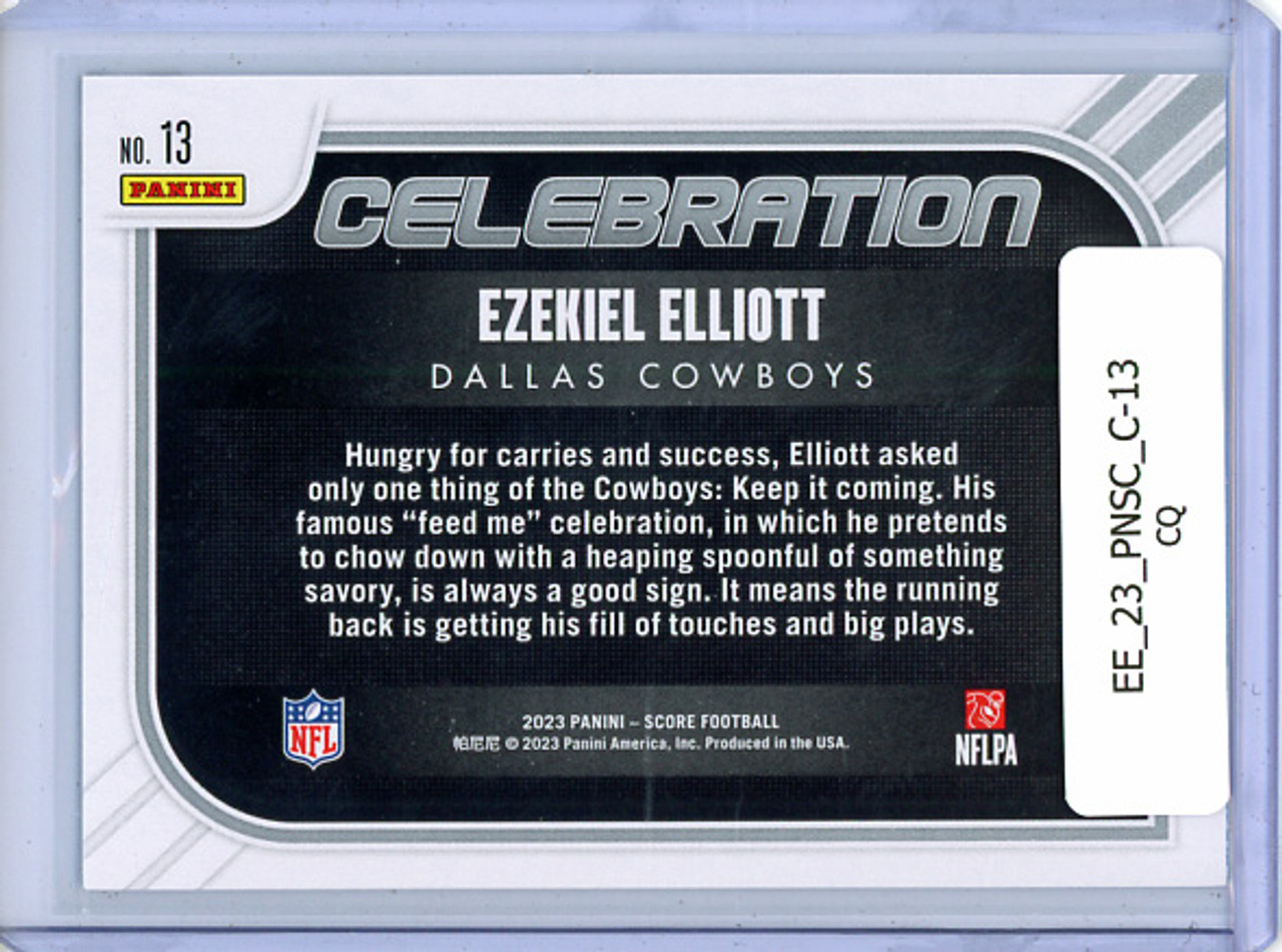Ezekiel Elliott 2023 Score, Celebration #13 (CQ)