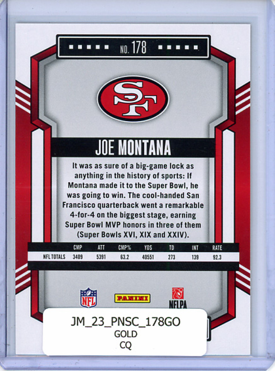 Joe Montana 2023 Score #178 Gold (CQ)