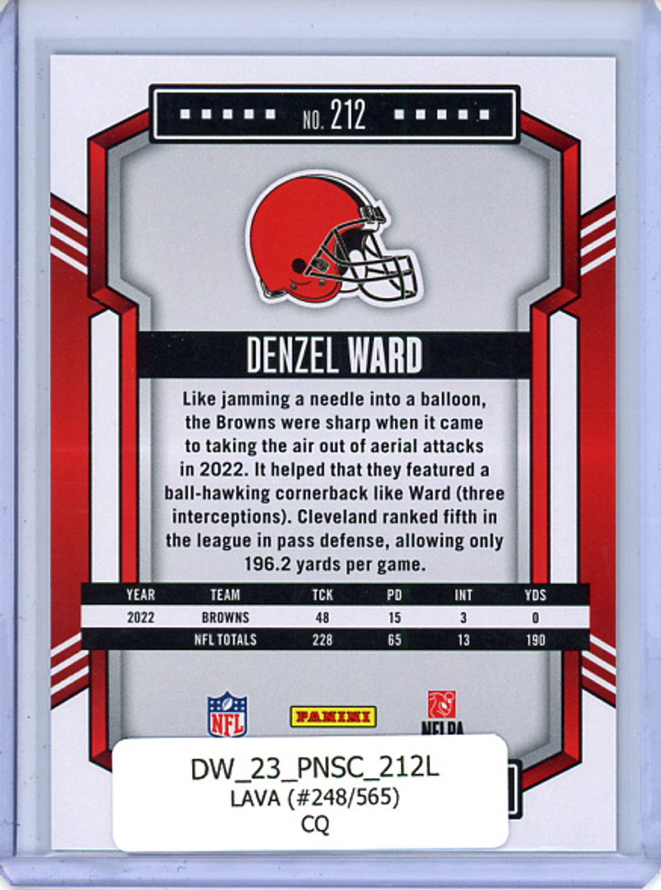 Denzel Ward 2023 Score #212 Lava (#248/565) (CQ)