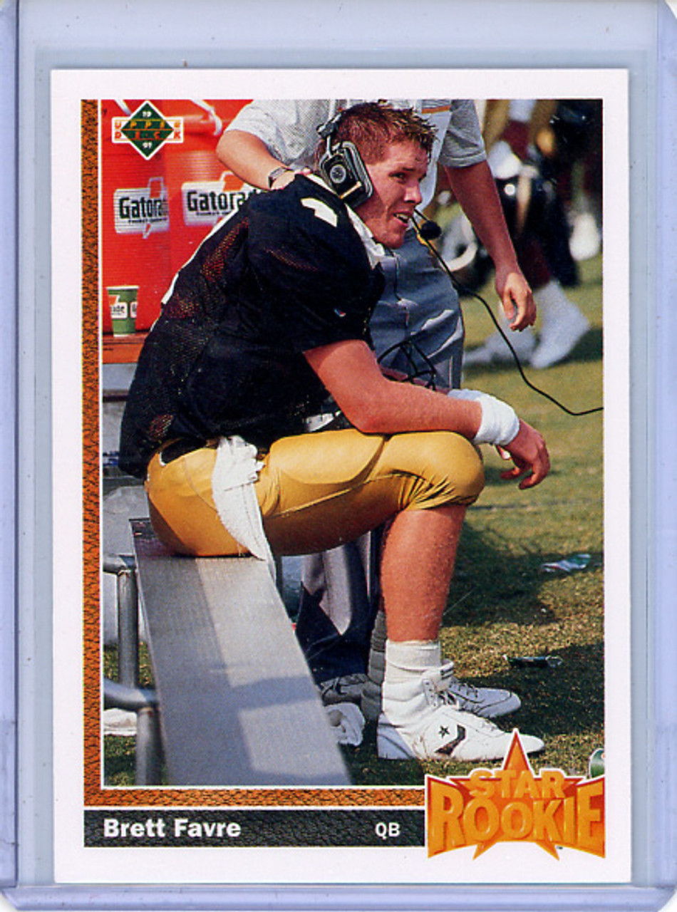 Brett Favre 1991 Upper Deck #13 Star Rookie (CQ)