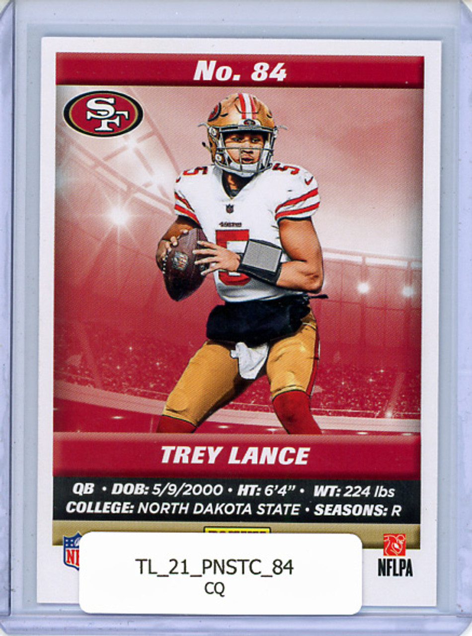 Trey Lance 2021 Panini Stickers #84 Cards (CQ)