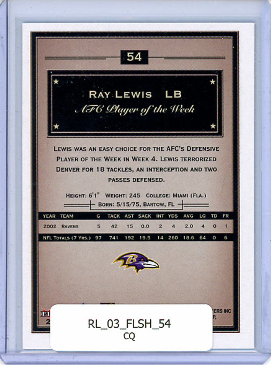 Ray Lewis 2003 Showcase #54 (CQ)