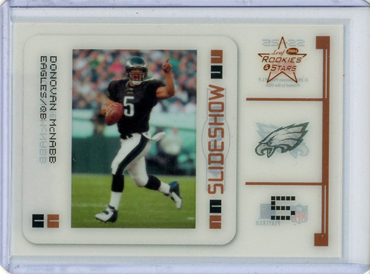 Donovan McNabb 2004 Leaf Rookies & Stars, Slideshow #SS-25 Bronze (#0475/1250) (CQ)