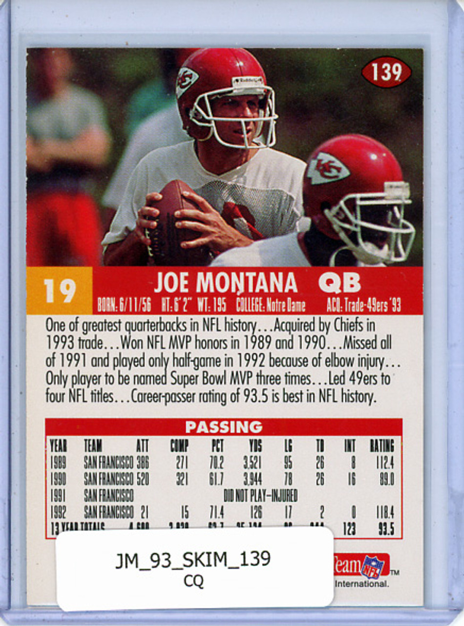 Joe Montana 1993 Skybox Impact #139 (CQ)
