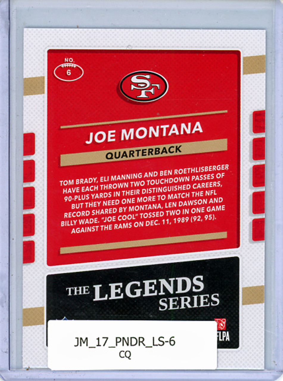 Joe Montana 2017 Donruss, The Legends Series #6 (CQ)