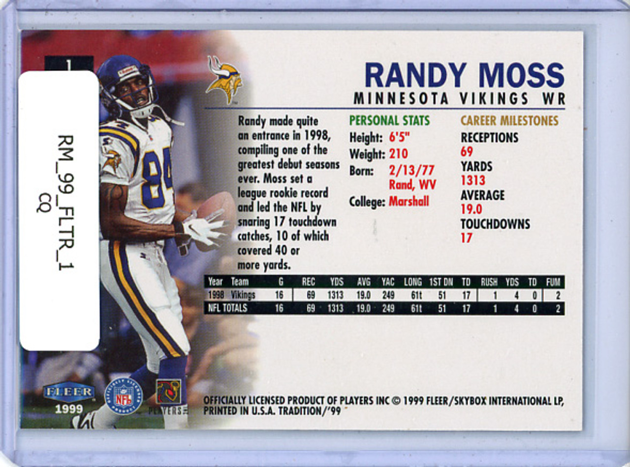 Randy Moss 1999 Tradition #1 (CQ)