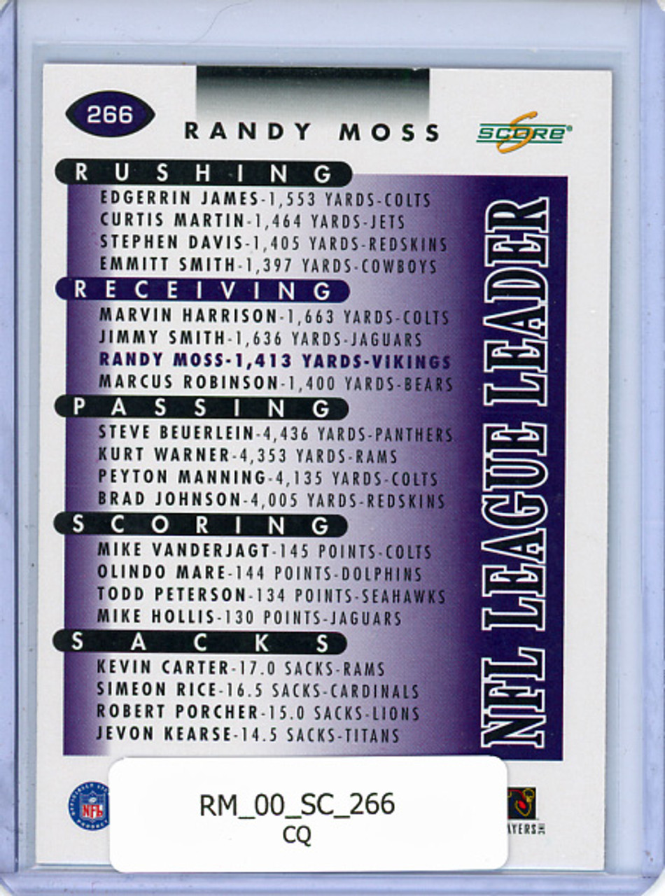 Randy Moss 2000 Score #266 NFL League Leader (CQ)