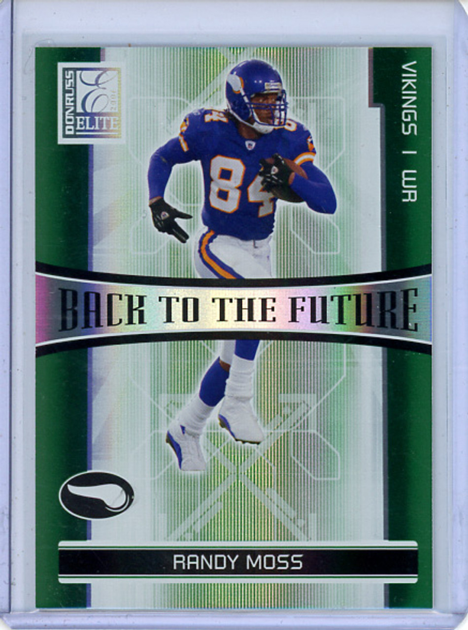 Randy Moss, Nate Burleson 2006 Donruss Elite, Back to the Future #BTF-9 Green (#0730/1000) (CQ)