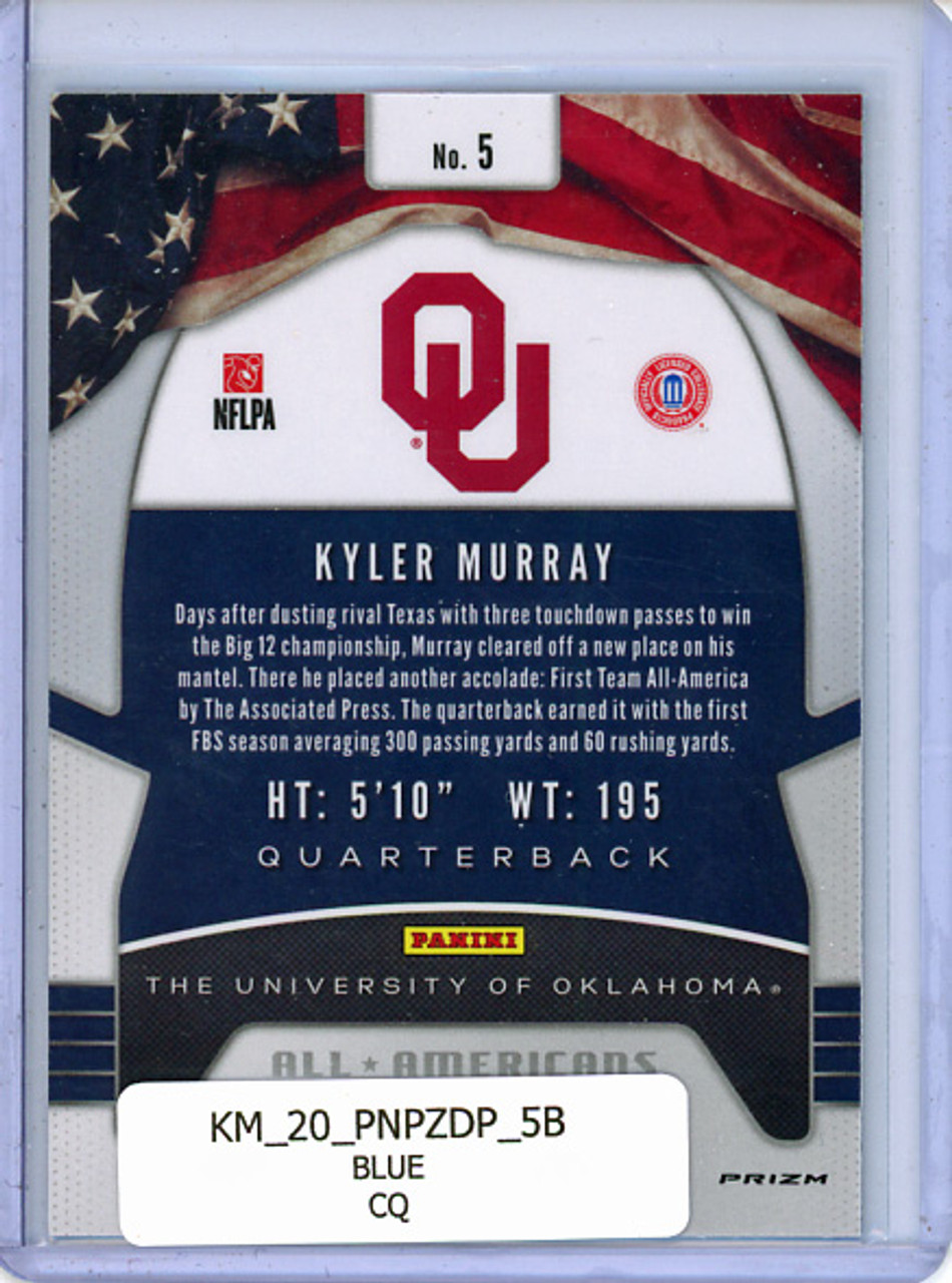 Kyler Murray 2020 Prizm Draft Picks #5 All-Americans Blue (CQ)