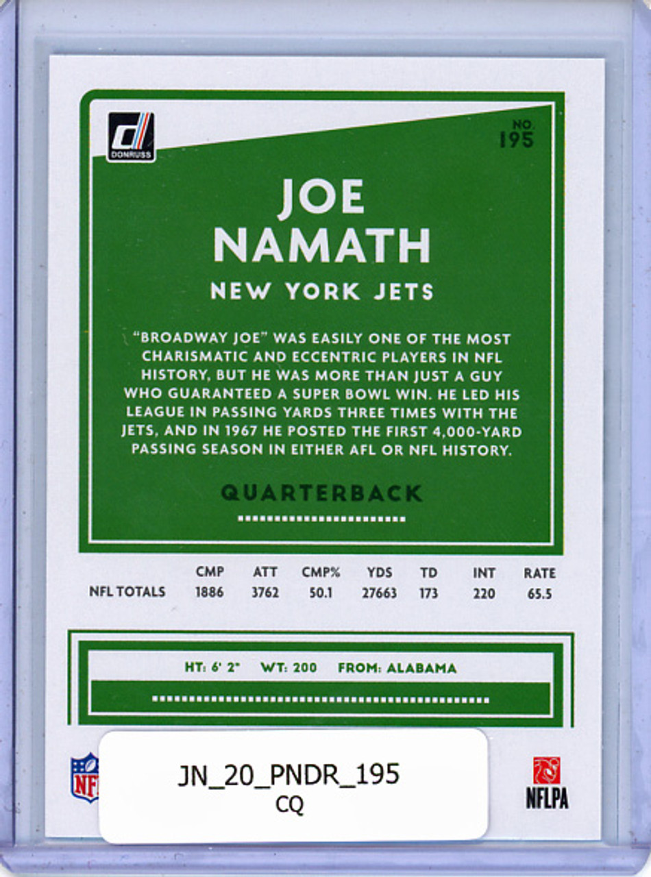 Joe Namath 2020 Donruss #195 (CQ)
