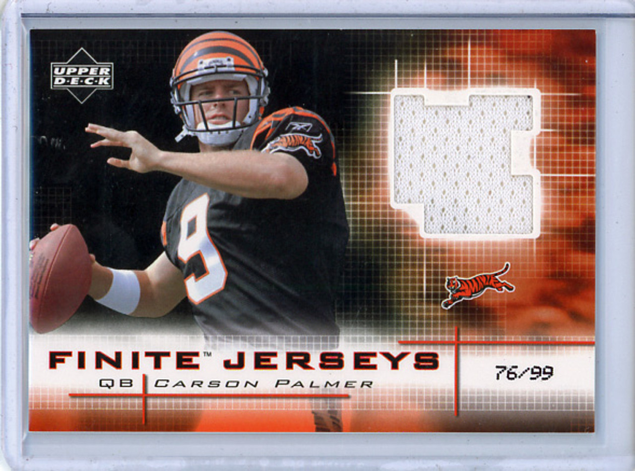 Carson Palmer 2003 Finite, Finite Jerseys #FJ-CP Black (#76/99) (CQ)