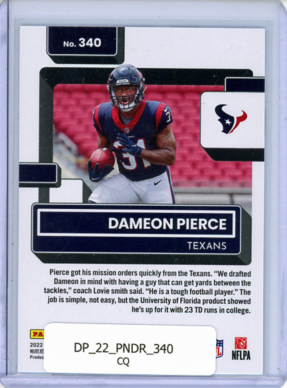 Dameon Pierce 2022 Donruss #340 (CQ)