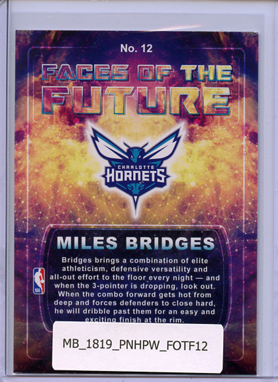 Miles Bridges 2018-19 Hoops, Faces of the Future #12 Winter