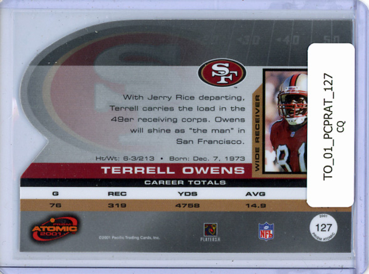 Terrell Owens 2001 Pacific Prism Atomic #127 (CQ)