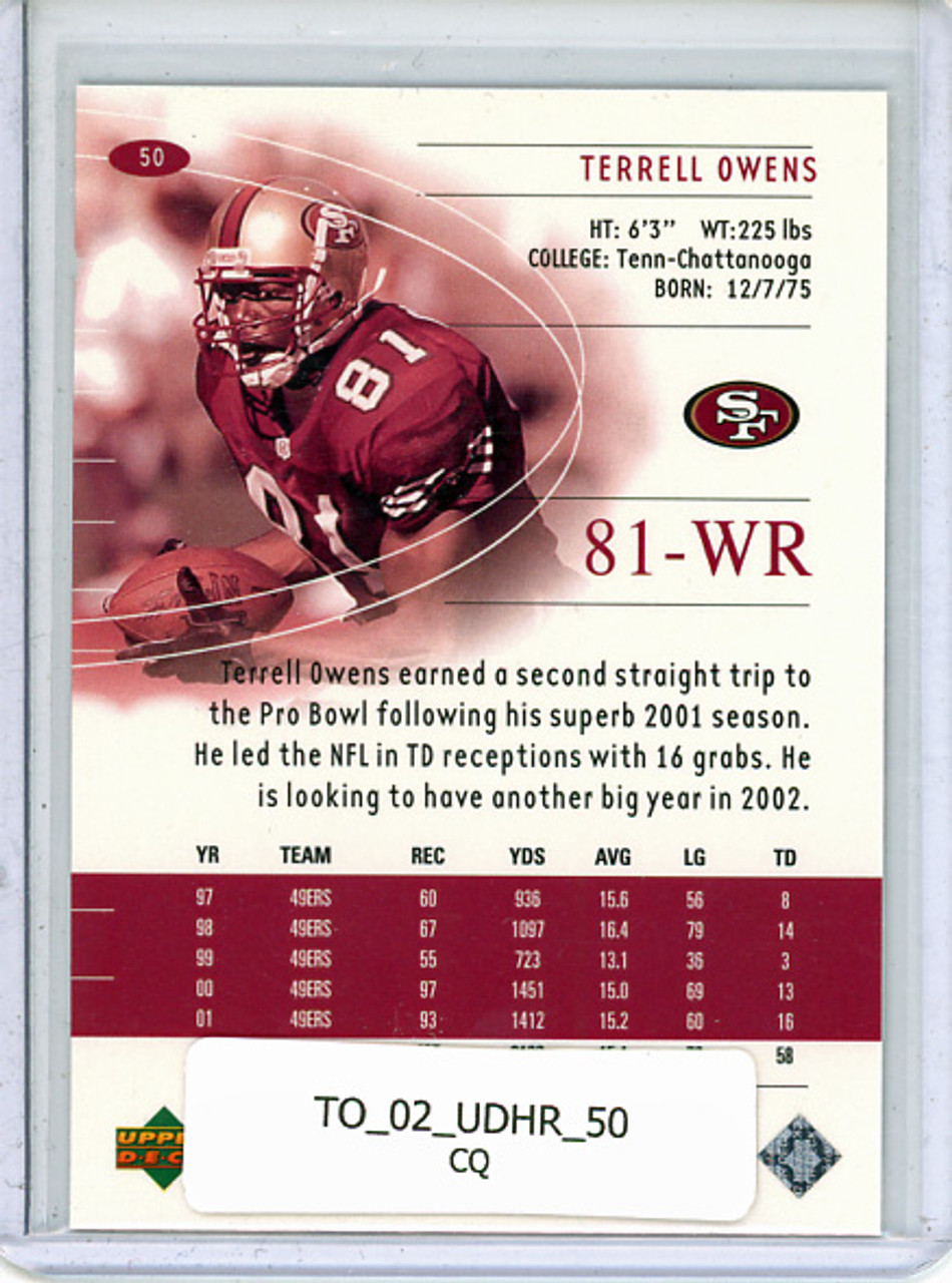 Terrell Owens 2002 Honor Roll #50 (CQ)