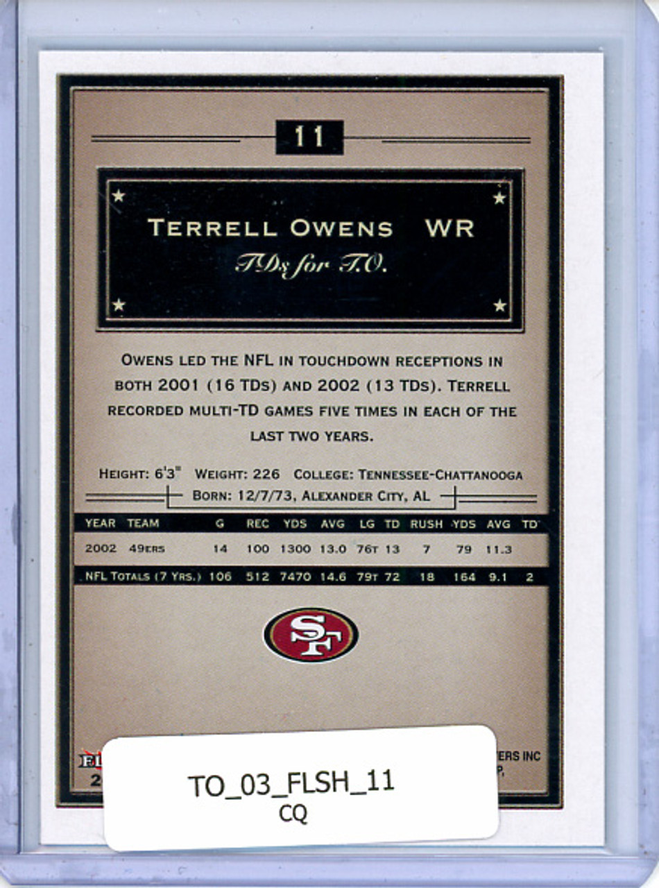 Terrell Owens 2003 Showcase #11 (CQ)