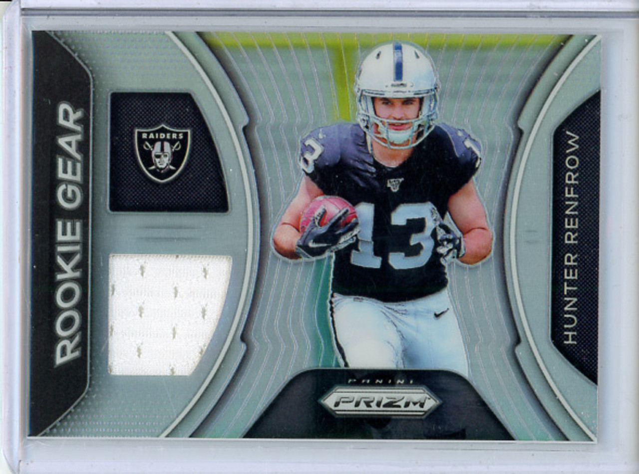 Hunter Renfrow 2019 Prizm, Rookie Gear #RG-HR (1) (CQ)