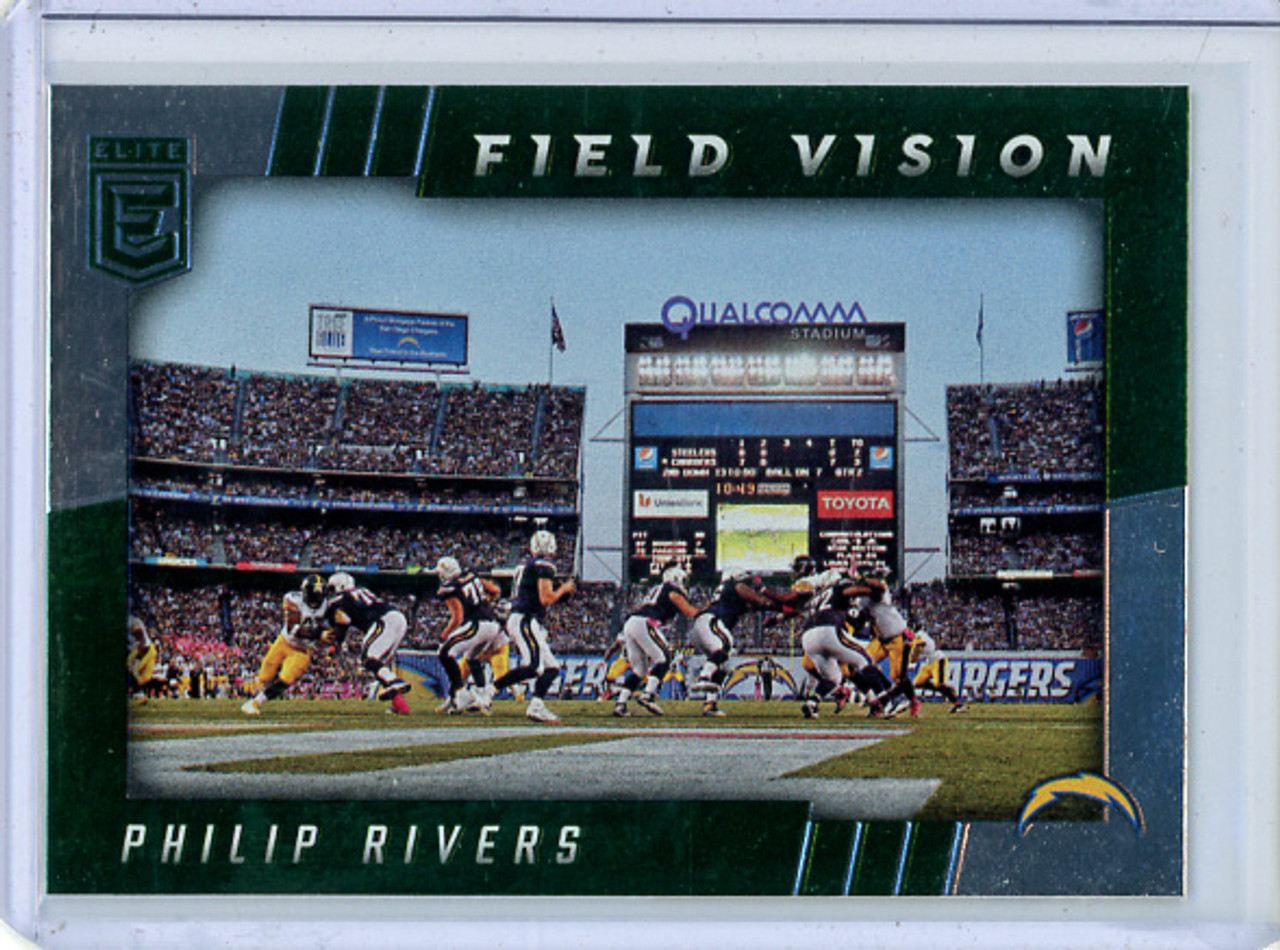 Philip Rivers 2016 Donruss Elite, Field Vision #FV-PR Green (CQ)
