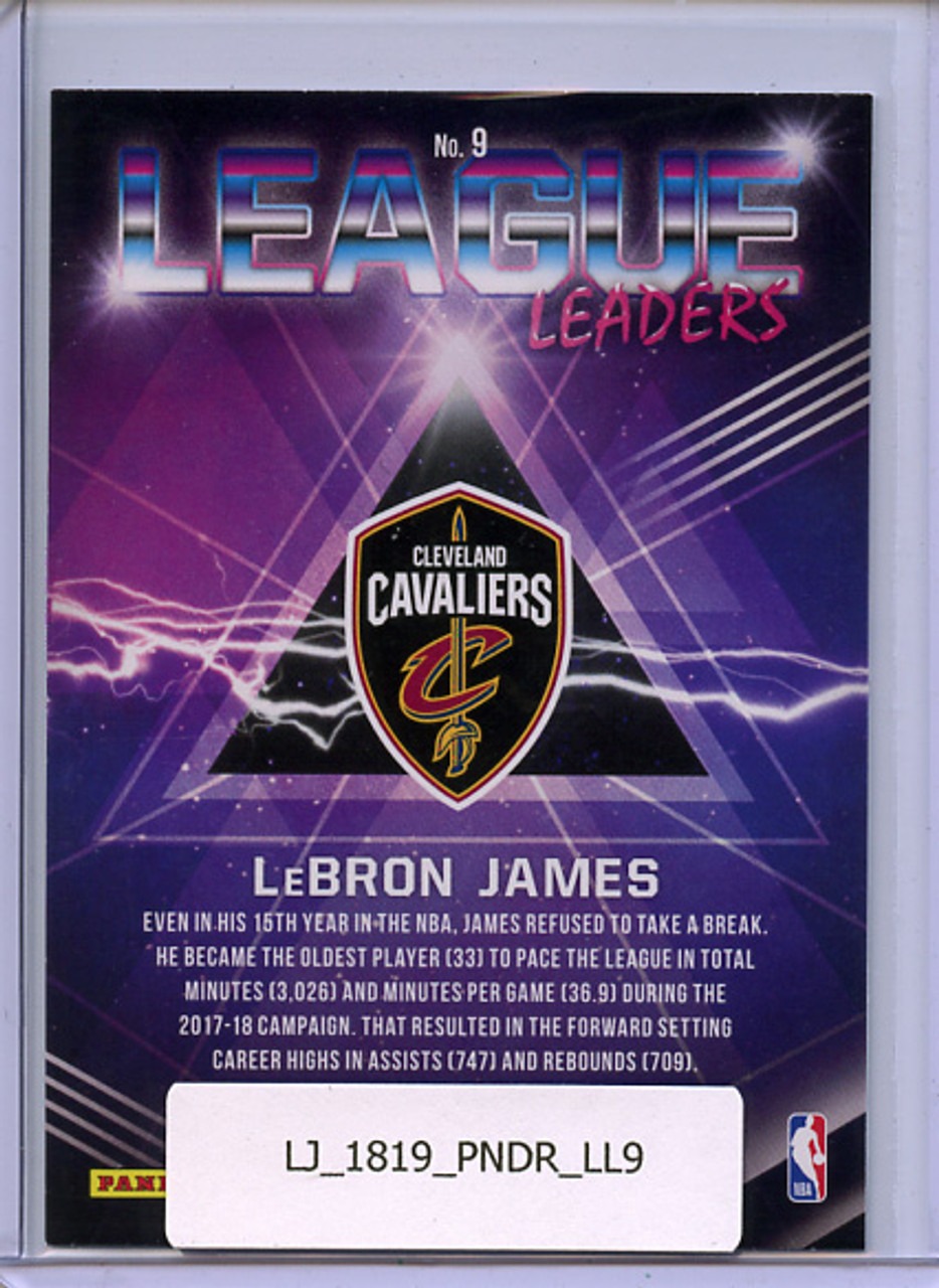 LeBron James 2018-19 Donruss, League Leaders #9