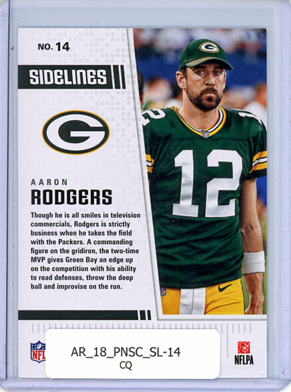 Aaron Rodgers 2018 Score, Sidelines #14 (CQ)