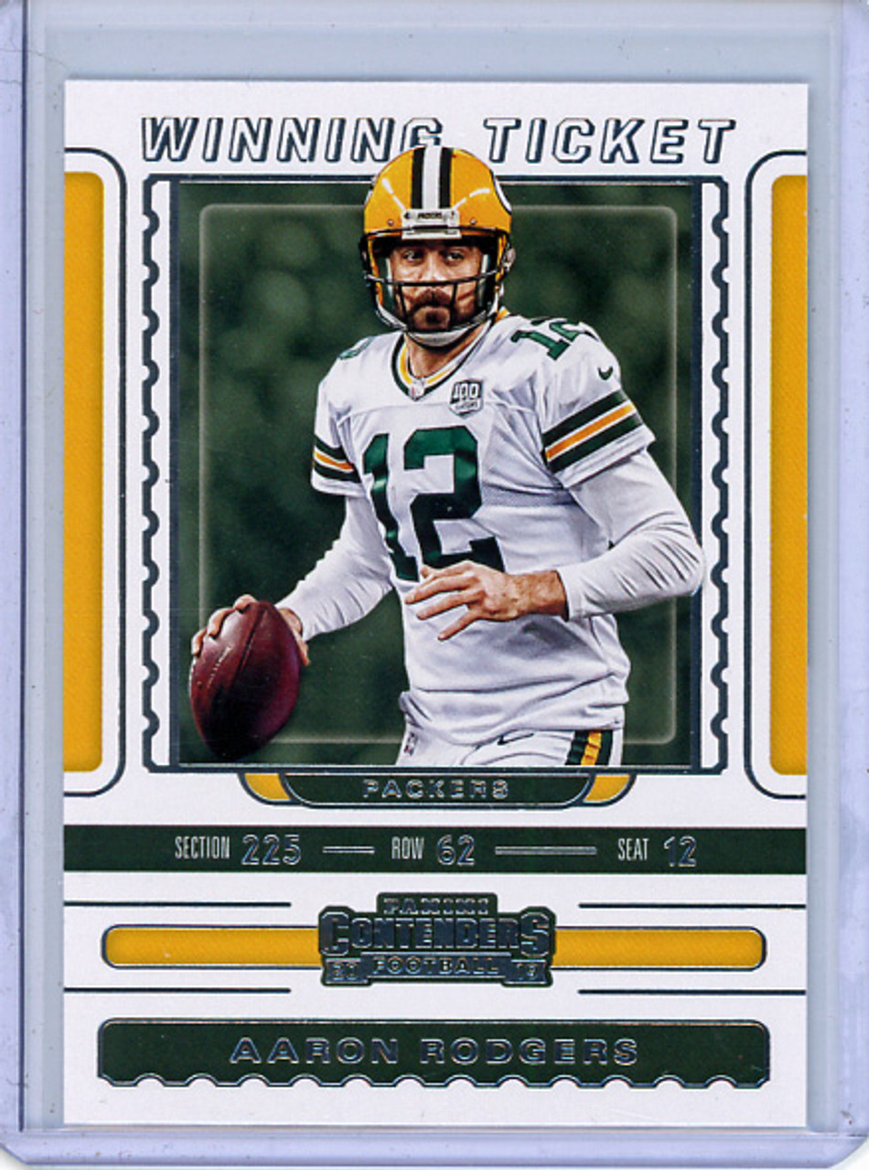 Aaron Rodgers 2019 Contenders, Winning Ticket #WT-7 (CQ)