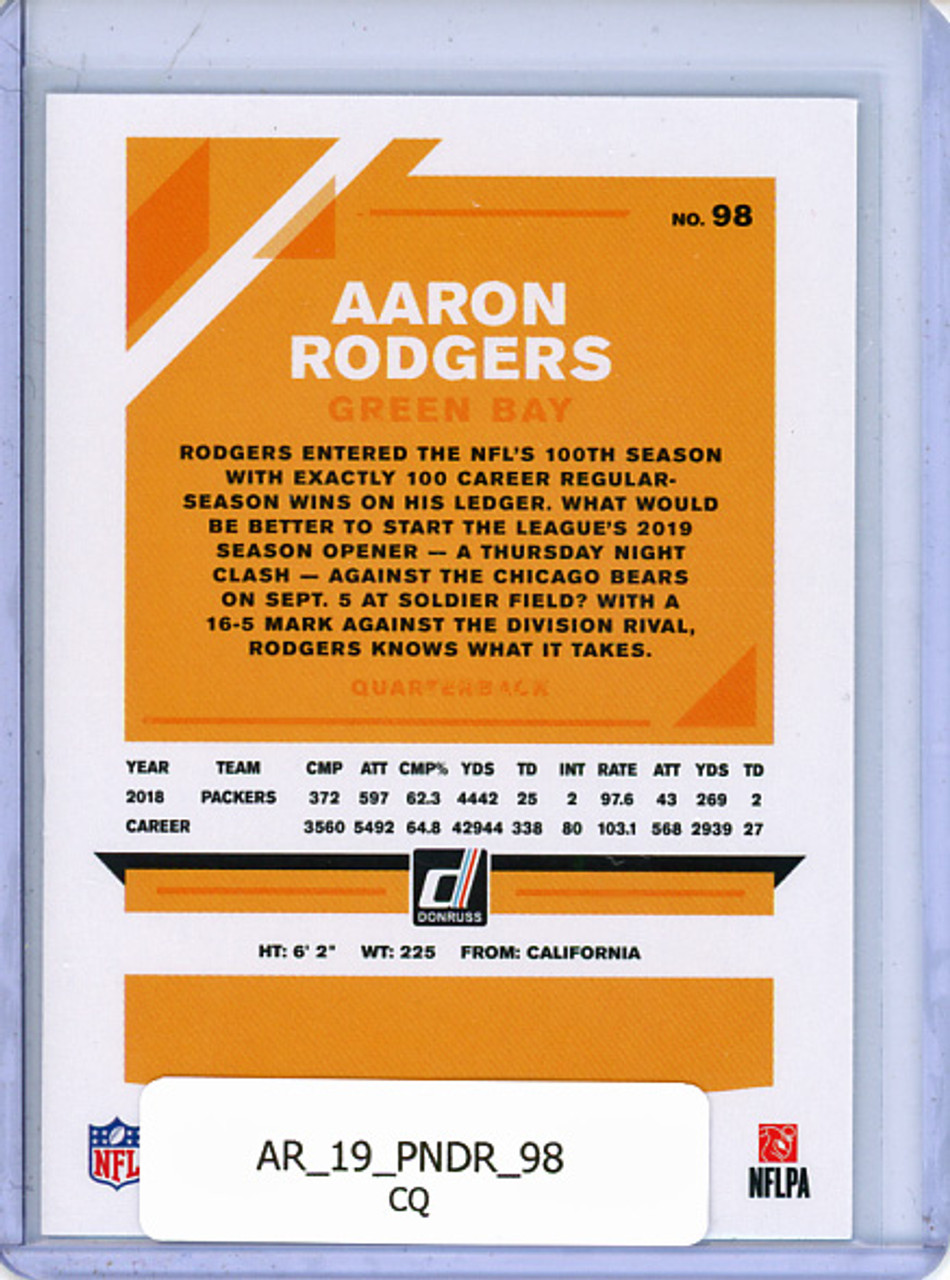 Aaron Rodgers 2019 Donruss #98 (CQ)