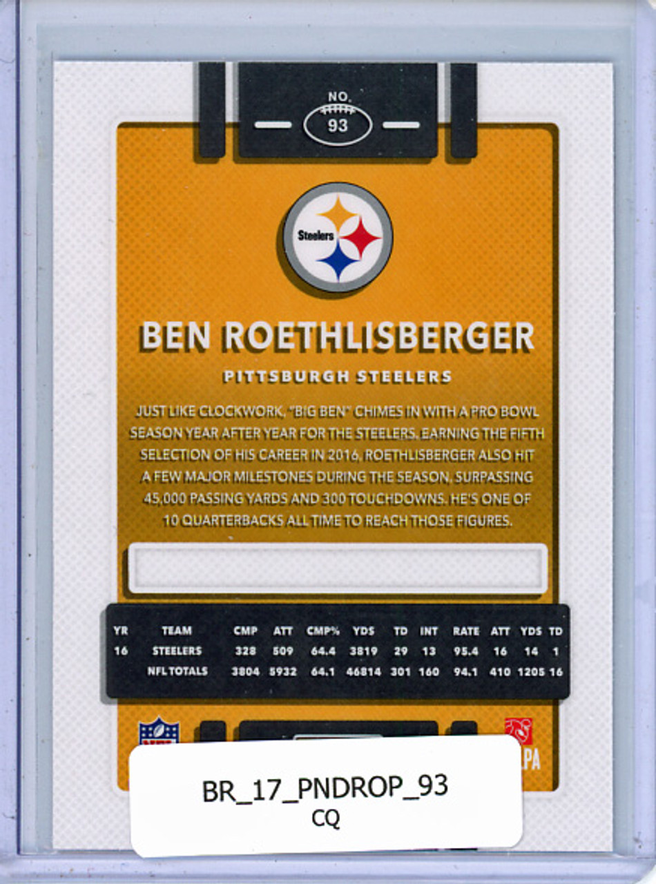 Ben Roethlisberger 2017 Donruss Optic #93 (CQ)