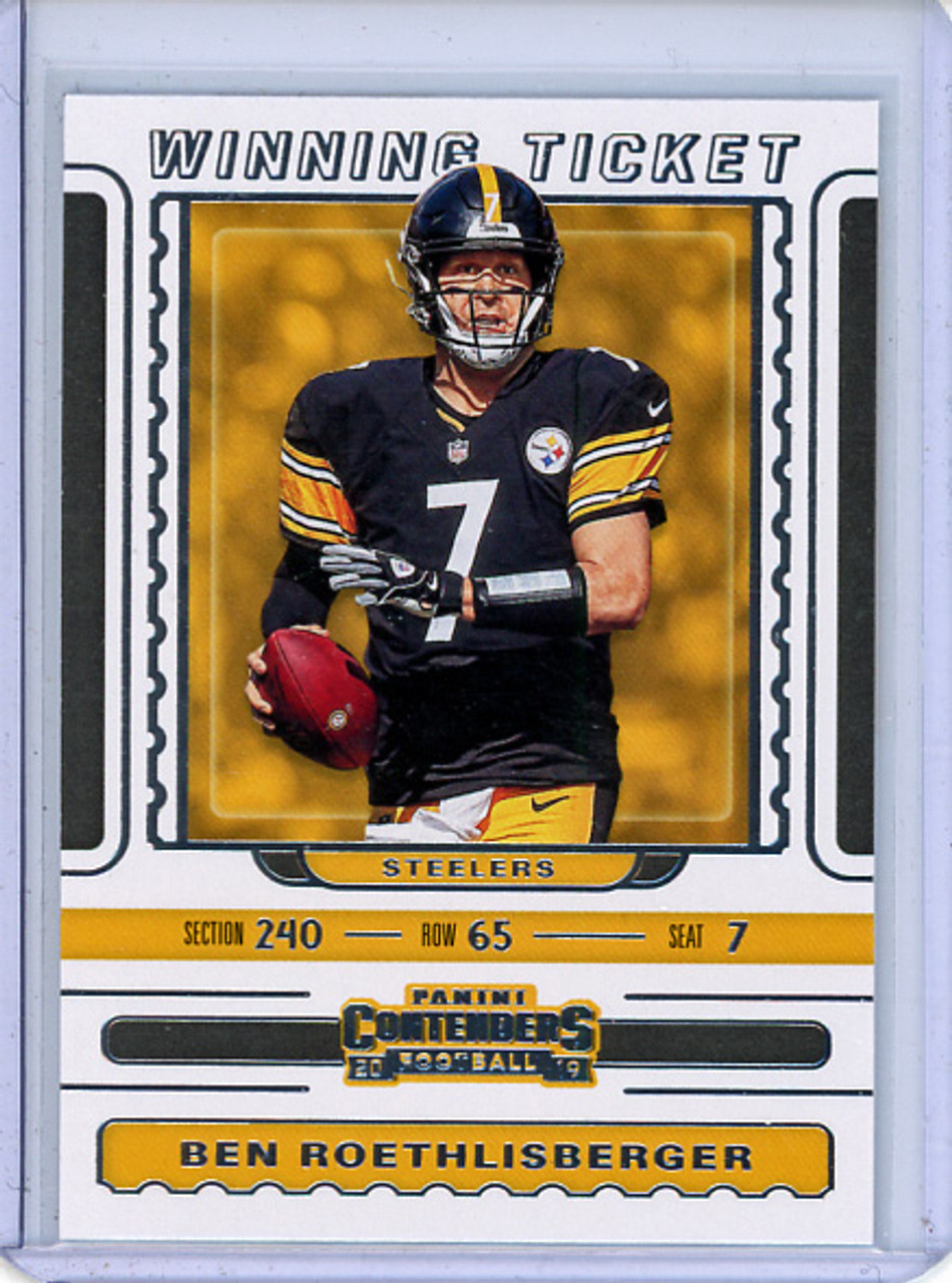 Ben Roethlisberger 2019 Contenders, Winning Ticket #WT-9 (CQ)