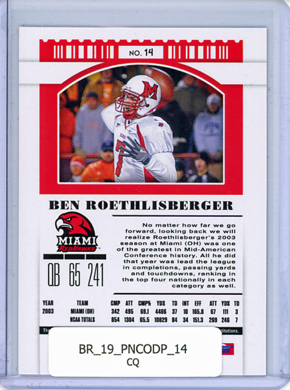 Ben Roethlisberger 2019 Contenders Draft Picks #14 (CQ)