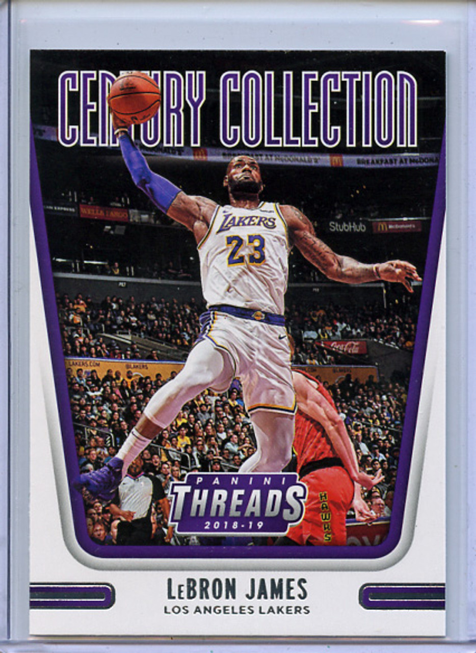 LeBron James 2018-19 Threads, Century Collection #18